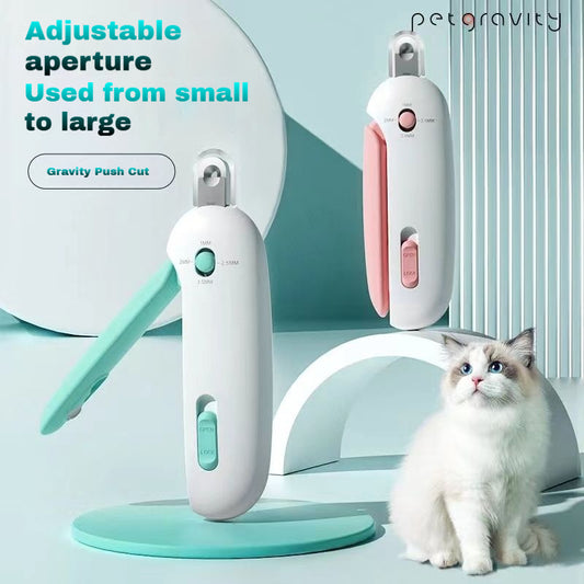 Adjustable Cat Nail Clipper with Safety Guard - Easy Grip Trimmer for Safe & Quick Cat Paw Care (All Sizes)