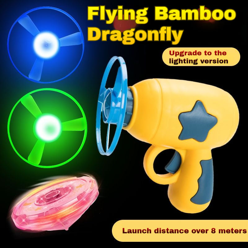 6-in-1 Cat & Dog Toy Set with Launcher Gun & Glow Discs - Interactive Fetch, Chase Toys for Indoor Pets, Boredom Buster for Cats Puppies (Includes Flying Propellers, Track Toy)