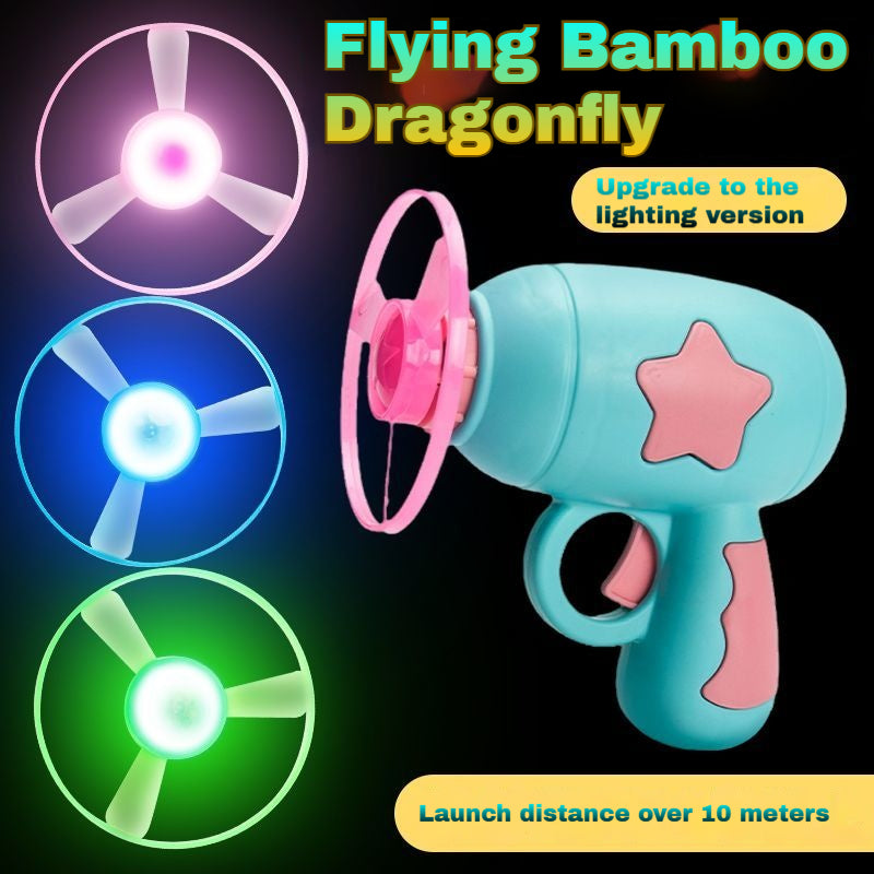 6-in-1 Cat & Dog Toy Set with Launcher Gun & Glow Discs - Interactive Fetch, Chase Toys for Indoor Pets, Boredom Buster for Cats Puppies (Includes Flying Propellers, Track Toy)