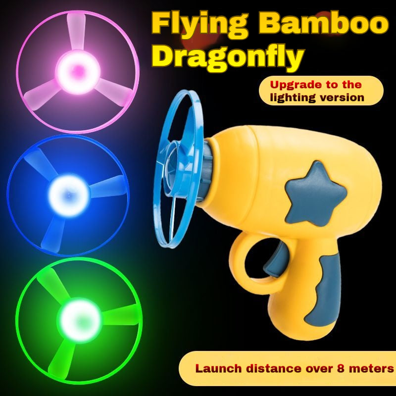 6-in-1 Cat & Dog Toy Set with Launcher Gun & Glow Discs - Interactive Fetch, Chase Toys for Indoor Pets, Boredom Buster for Cats Puppies (Includes Flying Propellers, Track Toy)