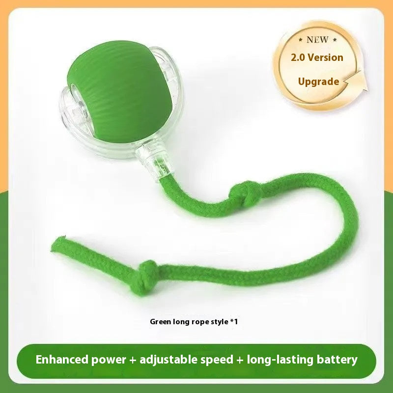 Automatic Self-Play Cat Toy Ball - Hands-Free Rolling Ball for Cats & Small Dogs, Interactive Exercise Toy to Reduce Boredom & Anxiety