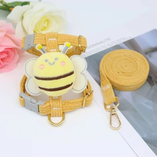 Buzzing with Style! Bee-Shaped Pet Leash - Adorable & Secure for Small Dogs & Cats