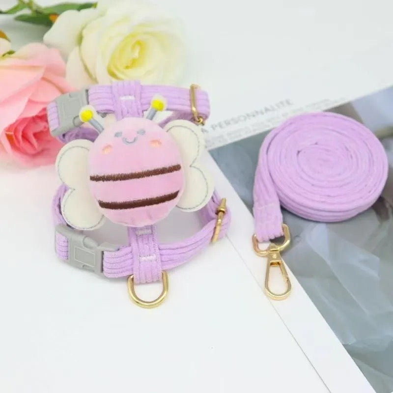 Buzzing with Style! Bee-Shaped Pet Leash - Adorable & Secure for Small Dogs & Cats