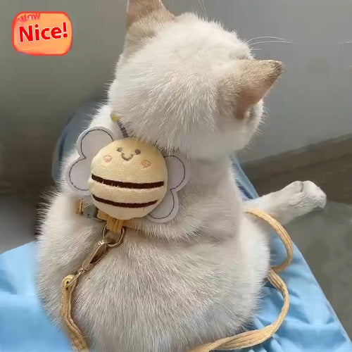 Buzzing with Style! Bee-Shaped Pet Leash - Adorable & Secure for Small Dogs & Cats