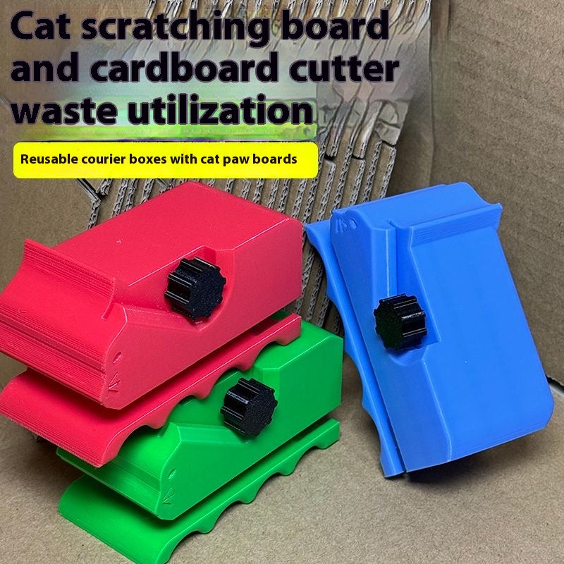 Purr-fect Cardboard Shredder for Cat Lovers - DIY Scratching Pad Maker Tool | Safe & Easy Recycled Material Cutter