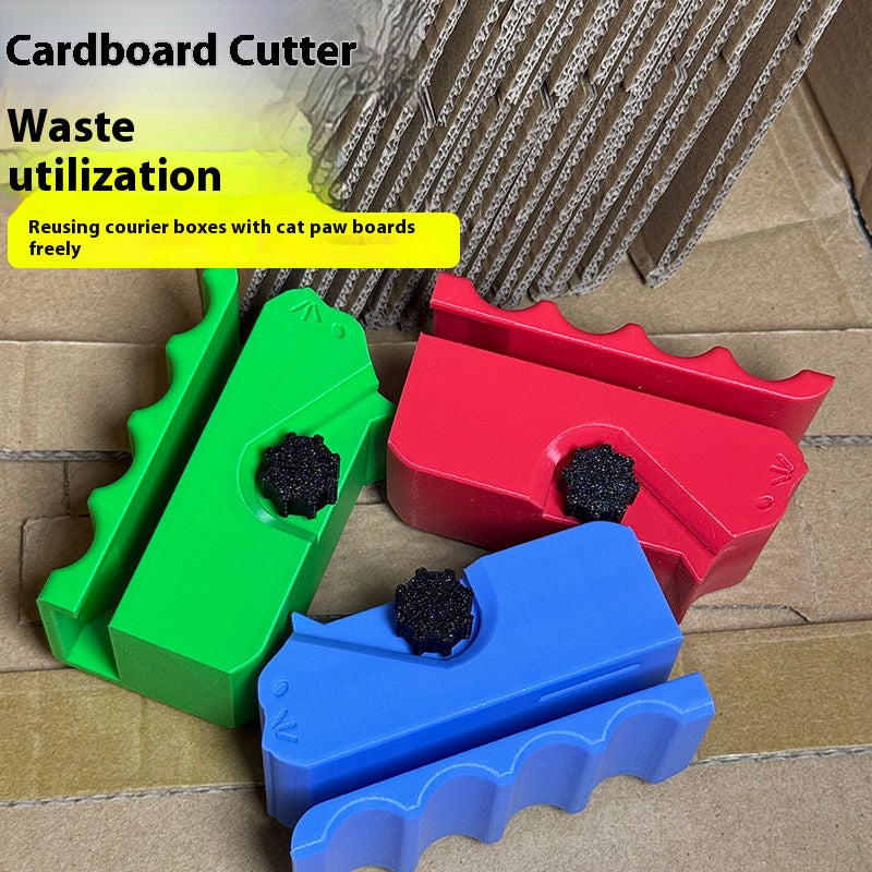 Purr-fect Cardboard Shredder for Cat Lovers - DIY Scratching Pad Maker Tool | Safe & Easy Recycled Material Cutter