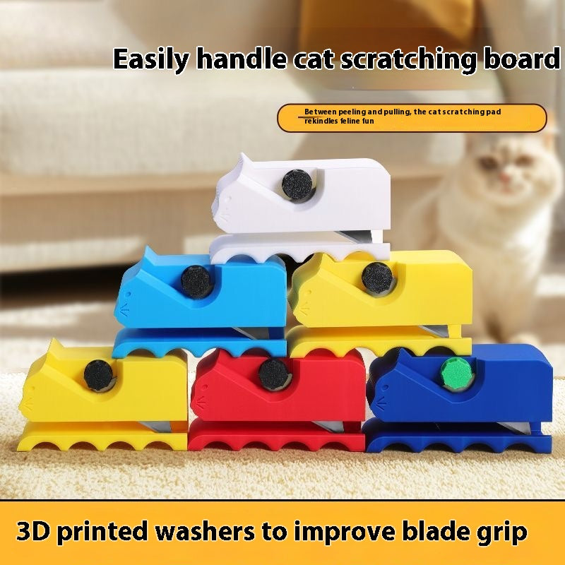 Purr-fect Cardboard Shredder for Cat Lovers - DIY Scratching Pad Maker Tool | Safe & Easy Recycled Material Cutter