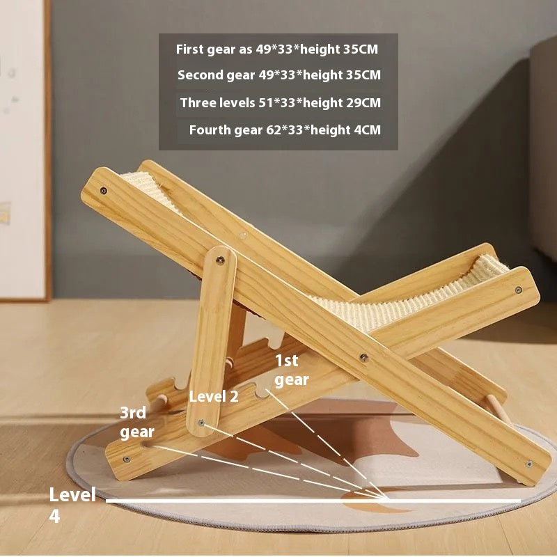 Fold & Scratch™ Sisal Cat Chair – Space-Saving Lounge for Tiny Apartments | 2-in-1 Reversible Design