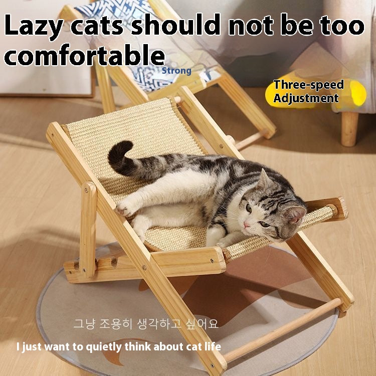 Fold & Scratch™ Sisal Cat Chair – Space-Saving Lounge for Tiny Apartments | 2-in-1 Reversible Design