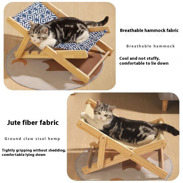 Fold & Scratch™ Sisal Cat Chair – Space-Saving Lounge for Tiny Apartments | 2-in-1 Reversible Design
