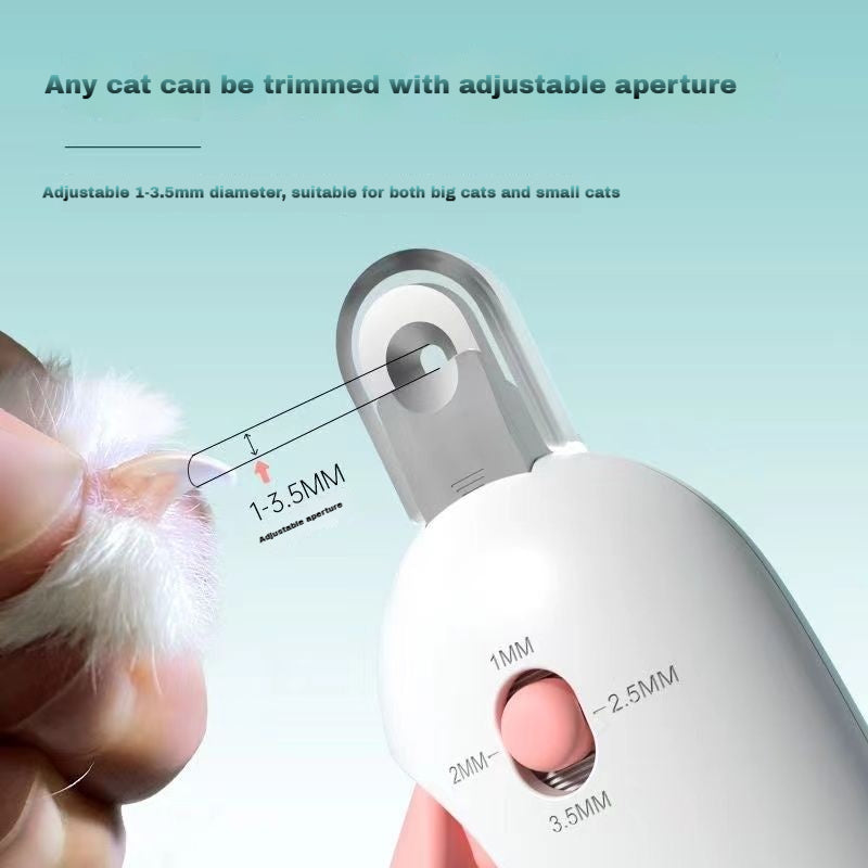 Adjustable Cat Nail Clipper with Safety Guard - Easy Grip Trimmer for Safe & Quick Cat Paw Care (All Sizes)