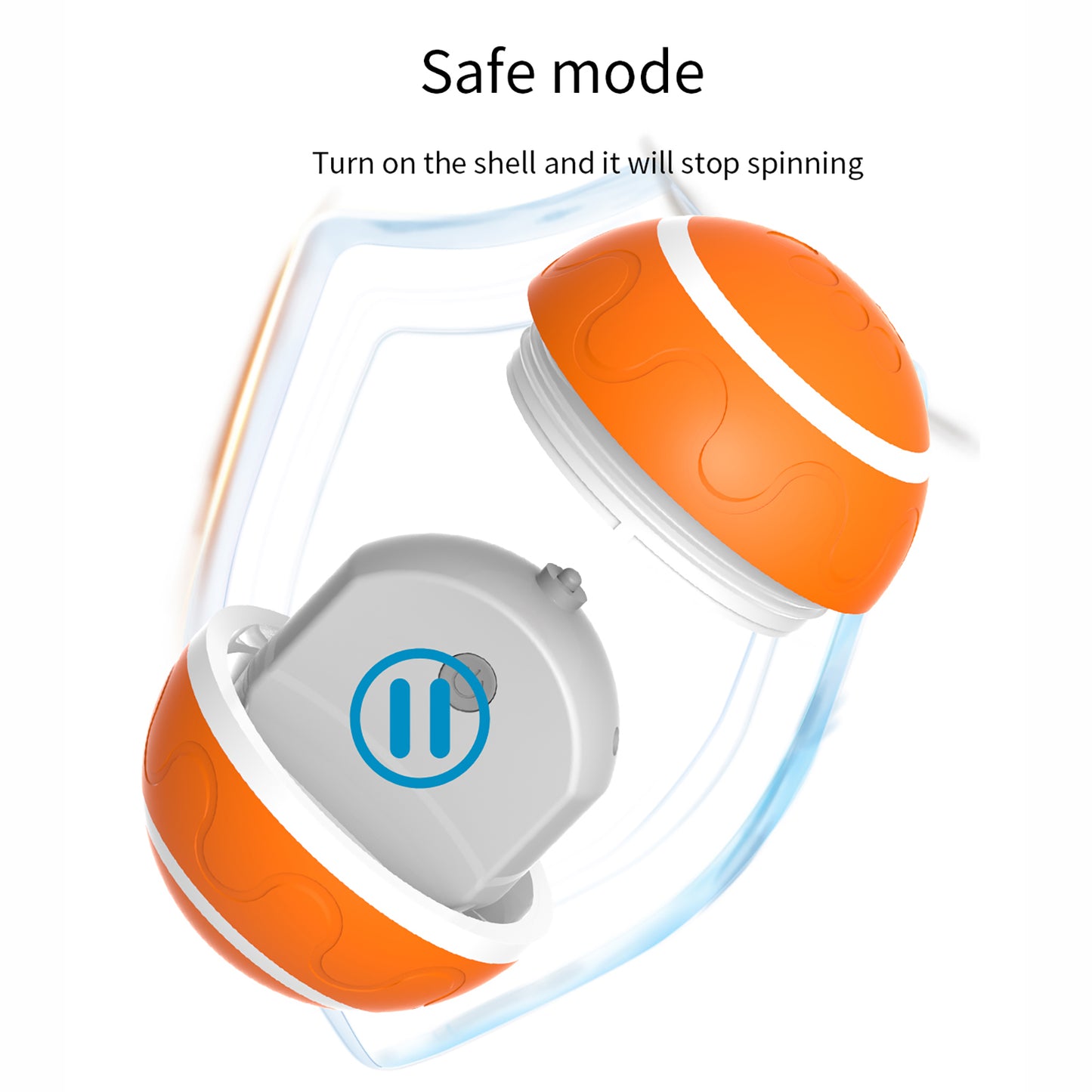 Interactive Pet Toys, [Newly Upgraded] Auto-Rolling Ball - Motion Activated Self-Play Toy for Bored Dogs & Cats, USB Rechargeable & Durable (Small/Medium/Large Pets)