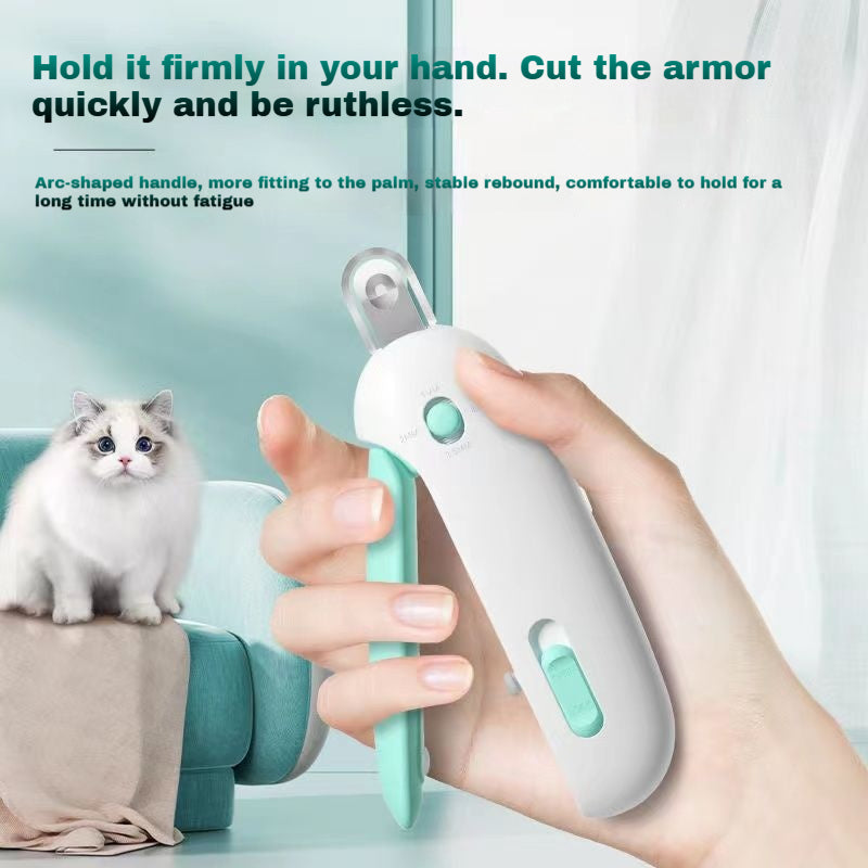 Adjustable Cat Nail Clipper with Safety Guard - Easy Grip Trimmer for Safe & Quick Cat Paw Care (All Sizes)