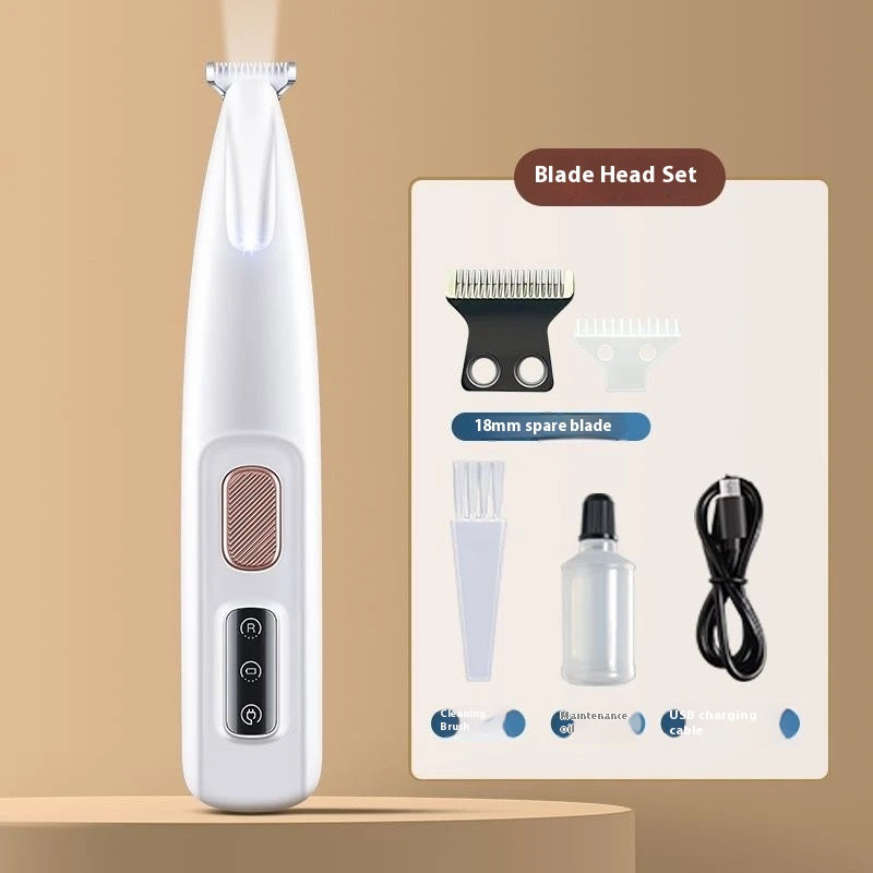 Paw-fect Grooming Kit: Waterproof Pet Trimmer with Light - Safe Paw Hair Clipper for Dogs & Cats (No Nicks!)